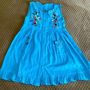 Light blue Mexican dress